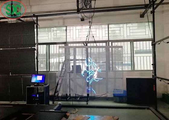 COB Wasserdicht Vollfarb-Hoch-Auflösung-Transparenter LED-Bildschirm SMD1921 3 Jahre Garantie