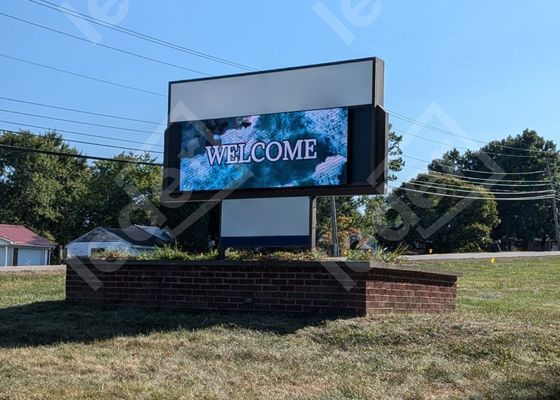 Guter Preis Festanlage/Vermietung Vollfarb-LED-Display, digitale Beschilderung am Straßenrand, P10 LED-Hinterbildschirm Online