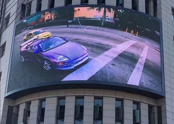 Energie- Außen-Multikolor-LED-Display mit 65410 Punkten/quadratmeter Punktdichte in 500*1000MM Schrankmenge