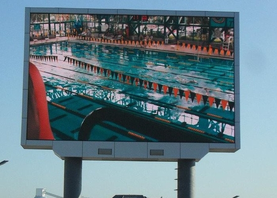 Energie- Außen-Multikolor-LED-Display mit 65410 Punkten/quadratmeter Punktdichte in 500*1000MM Schrankmenge