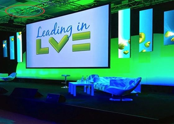 Kundenspezifische, feste Indoor-Bühne SMD LED-Vermietung, 2500 Nits Helligkeit Indoor-Vollfarb-LED-Anzeige