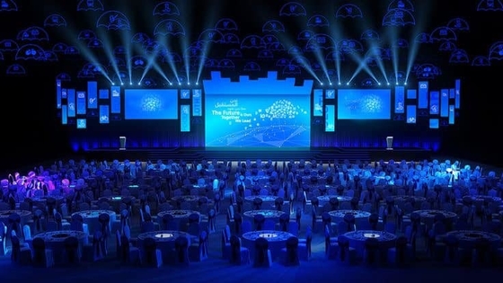 Große Leihbühnenbildschirm 7500cd/m2 Vollfarbe LED-Display Innenvideowand Veranstaltung Hochleistung