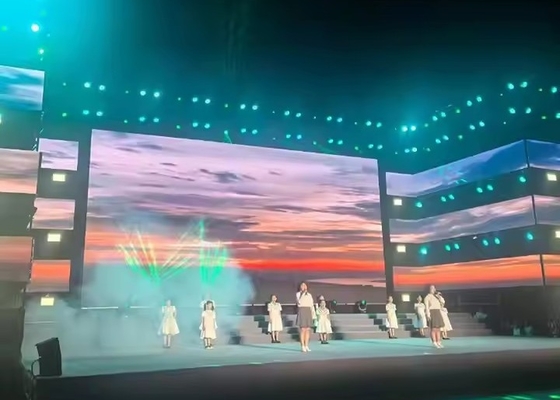 Geräuschlose ultra dünne Wand Innen-Außen P4 Vermietung Led-Display Werbung 3 Jahre Garantie