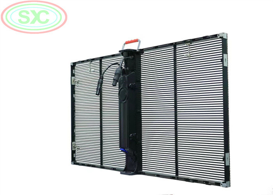 Hängende LED-Bildschirme mit transparenter LED-Anzeige 1000*500MM Einstellbarer Helligkeit