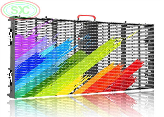 P3.91-7.82 Durchsichtiger LED-Bildschirm 500x1000mm 5000cd/m2