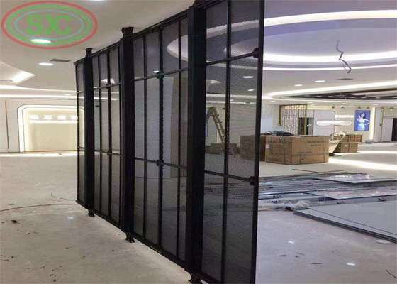 Hochwertiges P6 hochauflösendes, flexibles, transparentes LED-Display für den Innenbereich