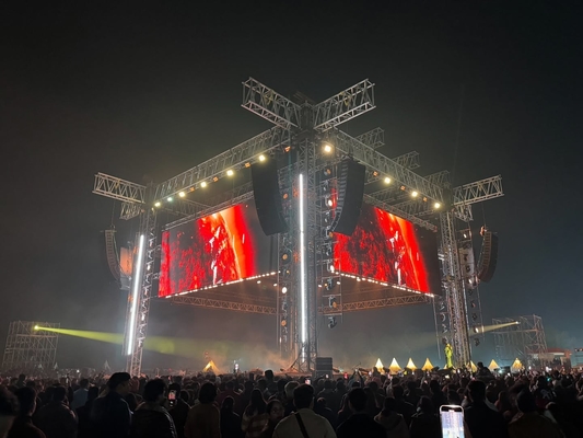 2500nits Helligkeit P3 Indoor LED Rental Video Display Panel mit Air-Plug Verbindung Design Pixeldichte 111111 Punkte/m2