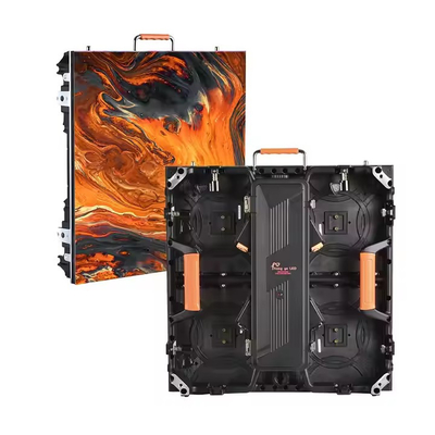 Außenwasserdichte Vermietungsanlage Druckguss Aluminium 25*250mm P3.91 LED Werbebildschirm