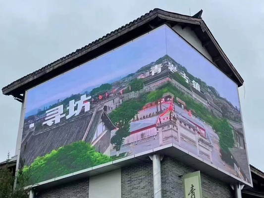 LED-Videowand für Outdoor-Werbung mit hoher Auflösung und hoher Kontrast-Pixelkonfiguration für die Wiedergabe