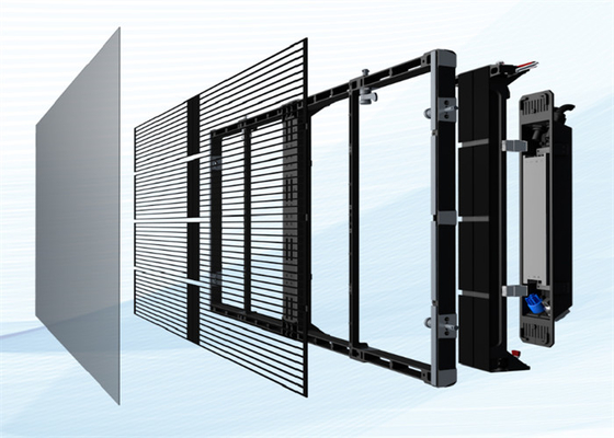 AC100-240V 60Hz Eingabe Transparenter LED-Display-Bildschirm für Innenwerbung Video-Display-Funktion 3-5 Jahre Garantie