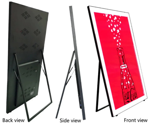 Innenraum P2.5 Vollfarbe Spiegel Led-Display Wireless USB 4G Smart Control Poster