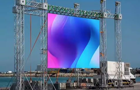 Vermietung Werbebildschirm P8 Innenraum Vollfarb-LED-Display, lange Lebensdauer, flexibel zu bedienen