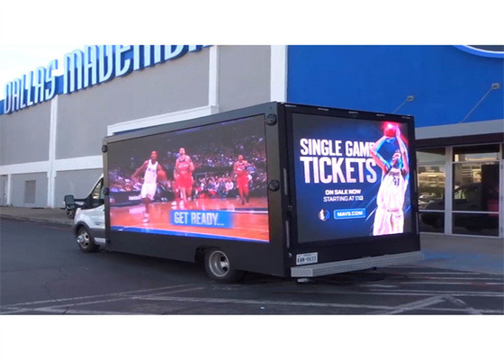 P10 Vollfarbiger mobiler LED-Bildschirm / Outdoor-LED-Video-Display für Werbung
