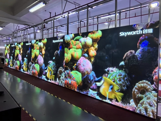 Veranstaltungen Vermietung Party GOB LED-Display 1000 Bit Helligkeit 600*337,5MM Schrank Größe zur Vermietung