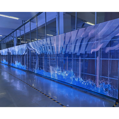 Fahrmethode Led-Transparenter Bildschirm Durchsichtiges LED-Display für die Leistung
