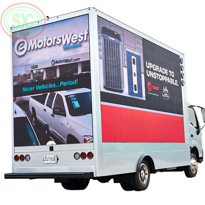 5000-8000 Nits Helligkeit Mobilfahrzeug LED-Display 60Hz Bildrate IP65 und 2727 Lampengröße für hohe Auffrischungsfrequenz