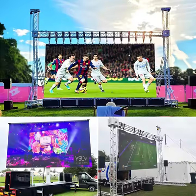Außenvermietung Druckguss Aluminium RGB LED-Display P3.91 wasserdicht Multi-Screen Flexible HD SMD DC5V
