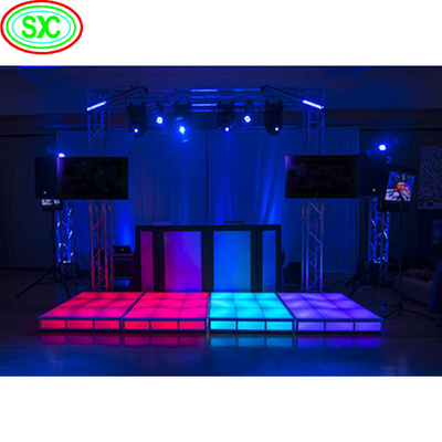 Leuchtende Beleuchtungswirkung LED Tanzfläche mit 8PCS W2 X H4 Modul Qty und Temperaturbereich von -20°C bis 60°C