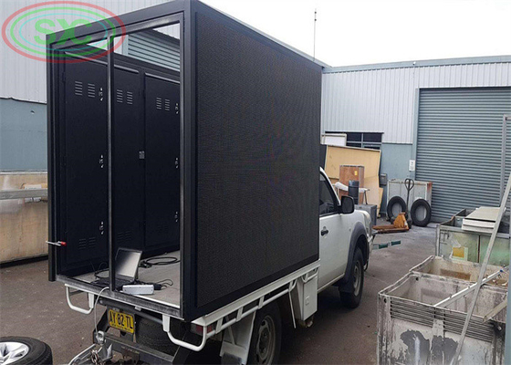 Outdoor HD Full-Colour Video Lastwagen Montierte Led-Bildschirme Multimedia Werbung P10