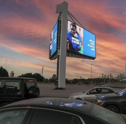 P10 Outdoor Wasserdichte Gebäude LED-Anzeigetafel 10000 Punkte/qm 5000 cd/㎡
