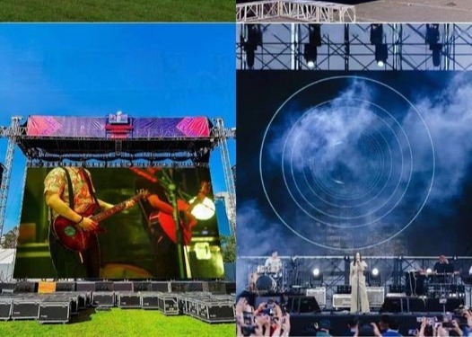 P4 klare Bilder Werbung Led-Bildschirme Hängendes Led-Video Leichtgewicht 1/8 Scan