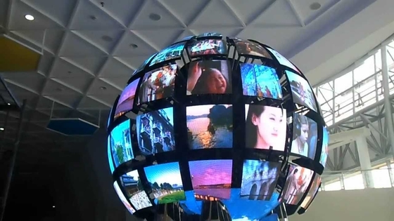 Video/Text/Bild-Display Sphäre LED-Bildschirm mit Front Service Wartungsmethode Modul Größe 320*160mm