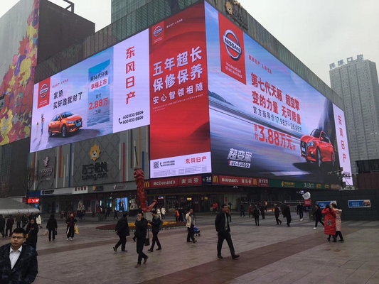5V/40A Schalter-Leistungsbelastung Außen-Full-Color-LED-Display mit Dichte 250000Dots/sqm Punktdichte