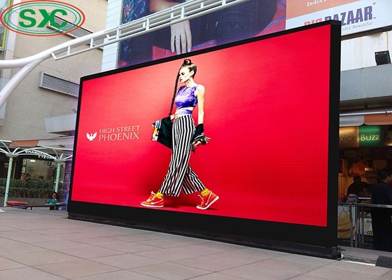 Vermietung/feste Installation von Druckguss-Aluminium-Bildschirmen Großes Outdoor-Full-Colour-LED-Display, P20 Leichtgewicht-LED-Panel