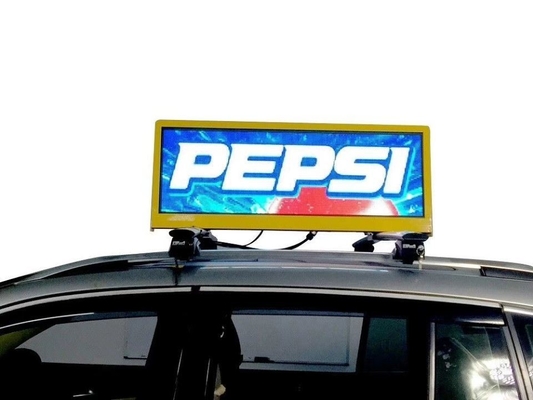 Außen 3mm Pitch Size Auto LED Sign Display 96 * 32 Cm für eine effektive Werbung