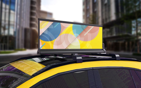 P6 HD Vollfarbige LED-Autodachschilder IP65 wasserdicht