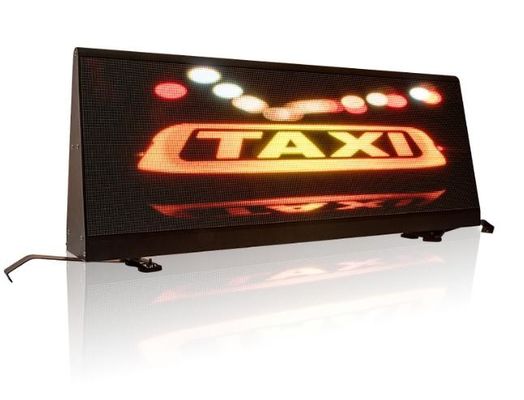 Outdoor P6 HD Vollfarbe LED-Auto-Dachschild IP65 wasserdicht