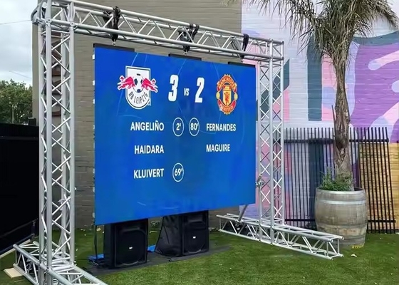Aluminium-Fußballstadion-Bildschirm Wasserdicht Umgebung Vollfarb-LED-Display Miete P4.81