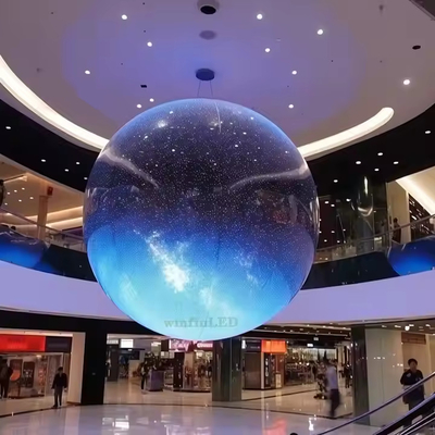P3.91 360° Outdoor Vollfarbkolumne Kugel LED-Display Bildschirm Gebäude-Bildschirm