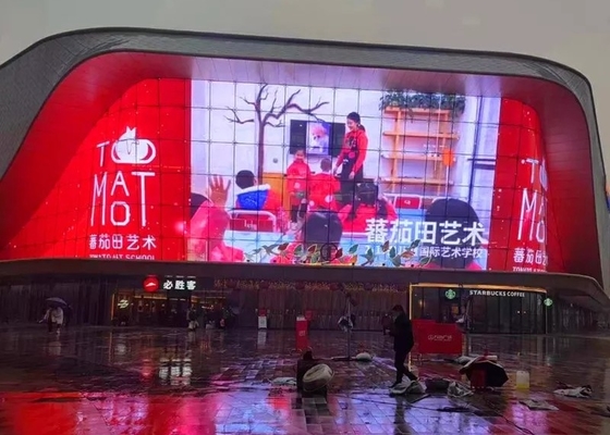 P8 Transparente Outdoor Full Color LED Bildschirm Druckguss-Aluminium-Gehäuse