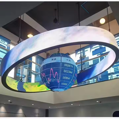 Außen 360° Zylinder LED-Display Spalte Kurve Bildschirm Werbeplakette