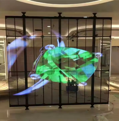 Hochwertiges P6 hochauflösendes, flexibles, transparentes LED-Display für den Innenbereich
