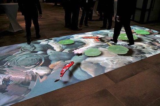 220V Spannungs-LED-Tanzboden mit DMX512-Steuerungssystem und 3840hz/s Erneuerungsrate