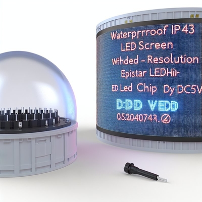 Wasserdicht IP43 Sphere LED-Bildschirm mit Auflösung Epistar Led Chip DC5V