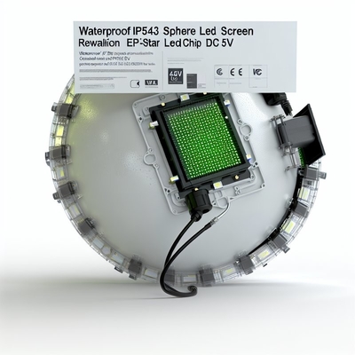 Wasserdicht IP43 Sphere LED-Bildschirm mit Auflösung Epistar Led Chip DC5V