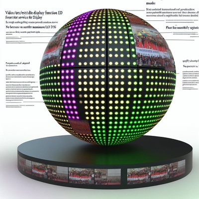 Video/Text/Bild Anzeige Funktion Sphärenbildschirm LED Frontservice Wartung für Anzeige