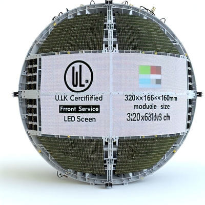 UL-zertifizierte Front-Service-Kugel-LED-Anzeige mit 320 * 160 mm Modulgröße und UL-Zertifizierung