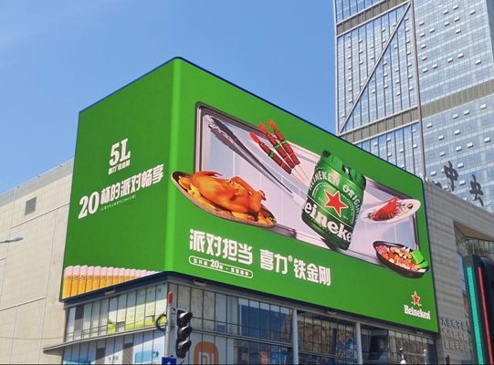 Kundenspezifische Bildschirmgröße und 5500 Helligkeit Outdoor-Vollfarb-LED-Anzeige für Outdoor-Video-Werbung