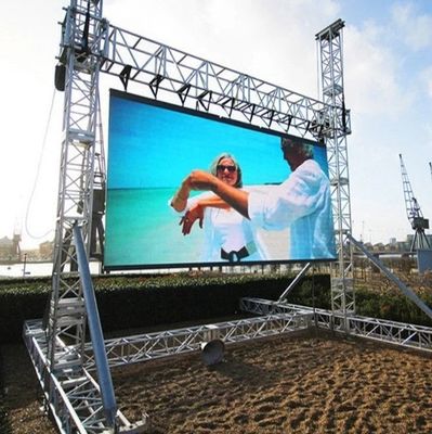 100.000 Stunden Lebensdauer Outdoor-Vollfarb-LED-Anzeige 250 * 250 mm Modulgröße Anpassbare Bildschirmgröße