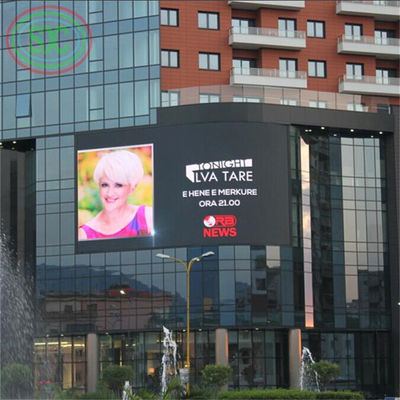 500*500MM Schrankgröße Outdoor-Vollfarb-LED-Anzeige mit RGB 3-in-1-Pixelkonfiguration und 100 Lebensdauer