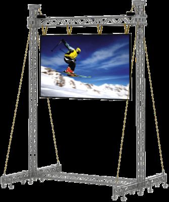 Guter Preis Druckguss-Aluminium-Gehäusematerial Miet-LED-Display mit 500 * 500 mm Gehäuseabmessungen und 3000:1 Kontrastverhältnis Online