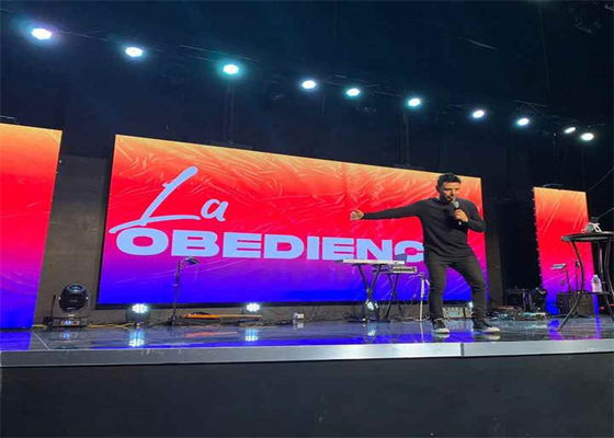 Einfach zu montieren und abzubauen Innenraum P3.91 LED-Display 500*500mm