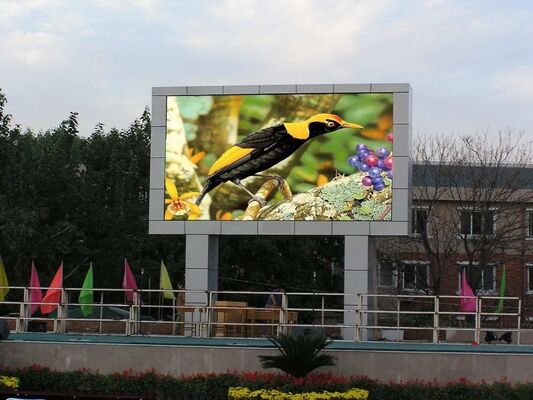Langlebiges Outdoor Full-Color-LED-Display P10 mit hohem Schutzgrad IP65 und geringer Dämpfung für Außenwerbung