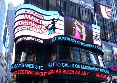 Werbung Außen-Full-Colour-LED-Display-Bildschirm P8 Fest-Wasserdicht IP65 1/16 Scan-Modus