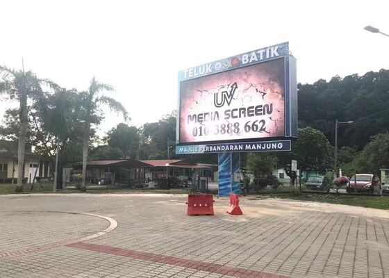 Outdoor P6 192*192mm Vollfarb-LED-Display für feste Installation, wasserdichtes Gehäuse, Werbe-LED-Bildschirm