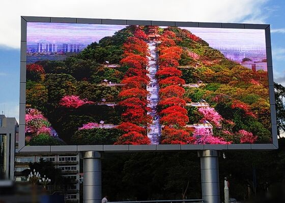 P10 Outdoor Full Color LED Display SMD Wasserdicht IP68 Festleuchtbildschirm für Werbeplakate